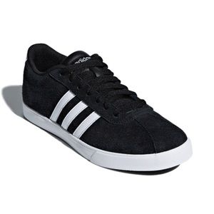 Adidas Neo Courtset Suede Black and White Sneakers Women’s size 7